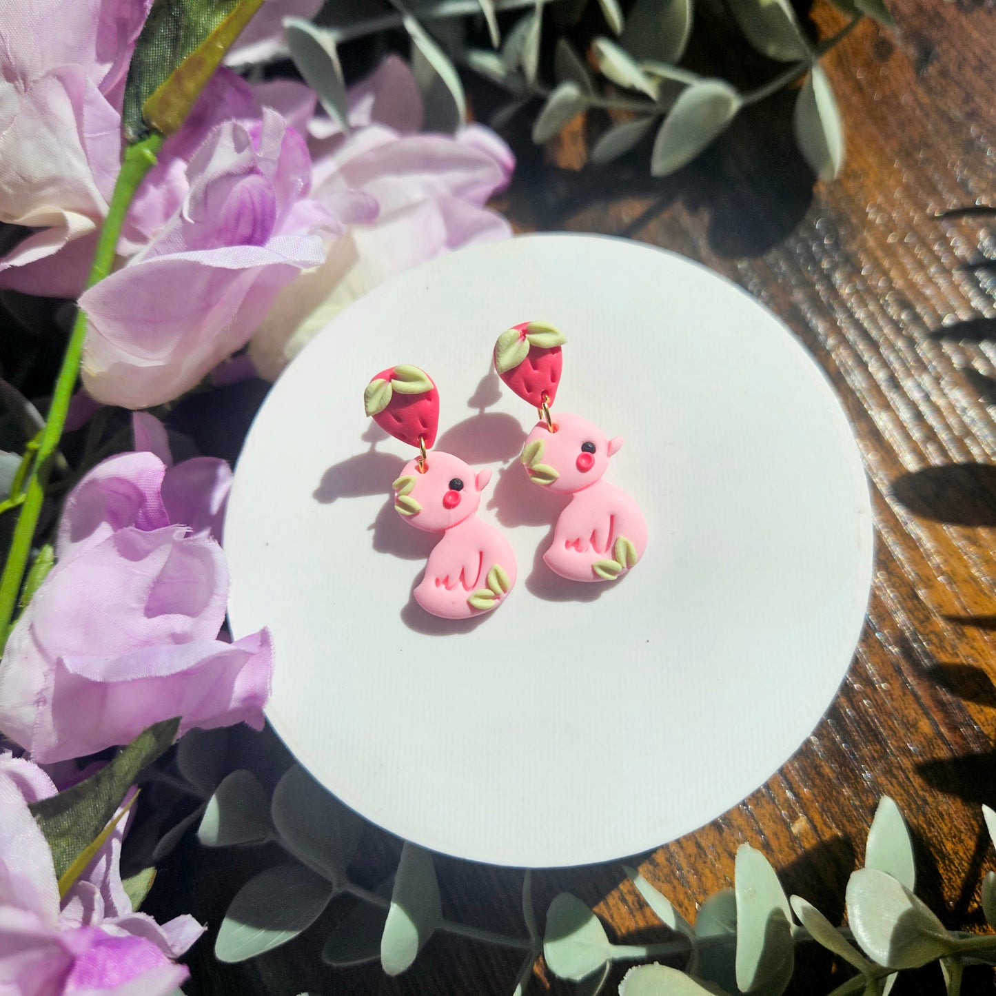 Strawberry Duck Studs