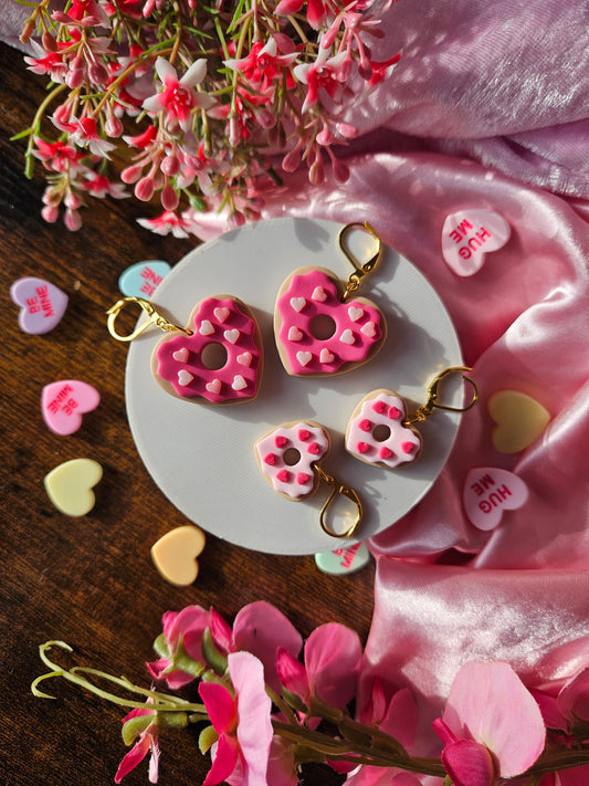 Heart sprinkles valentines cookies