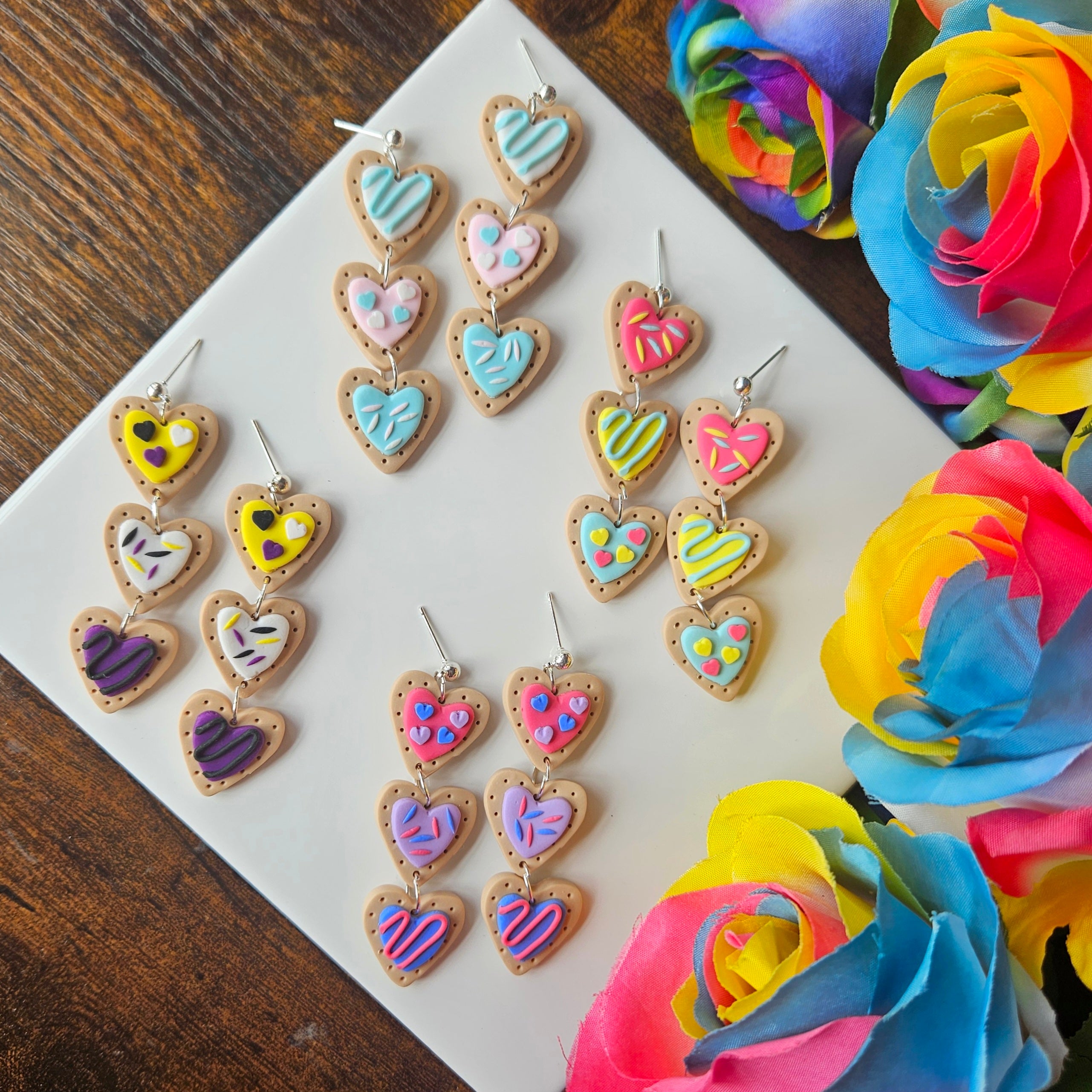 Pride Cookie Hearts