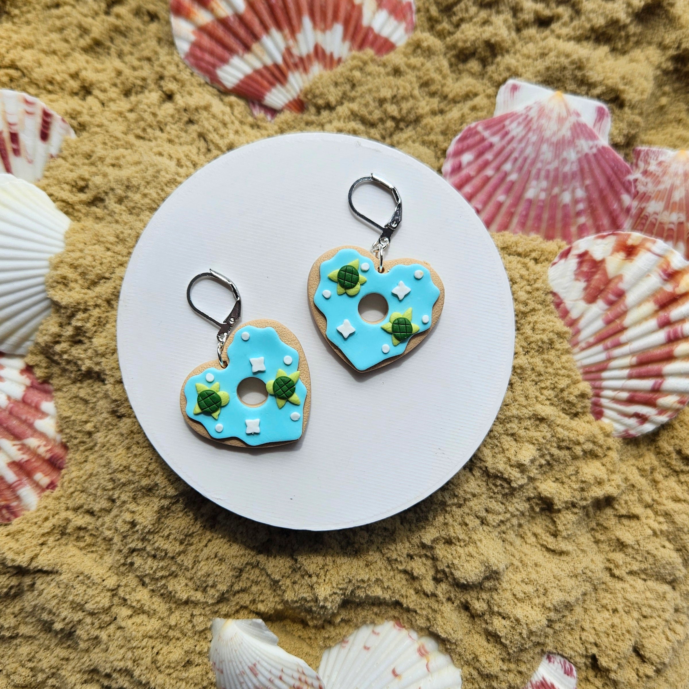 Beach Donut hearts