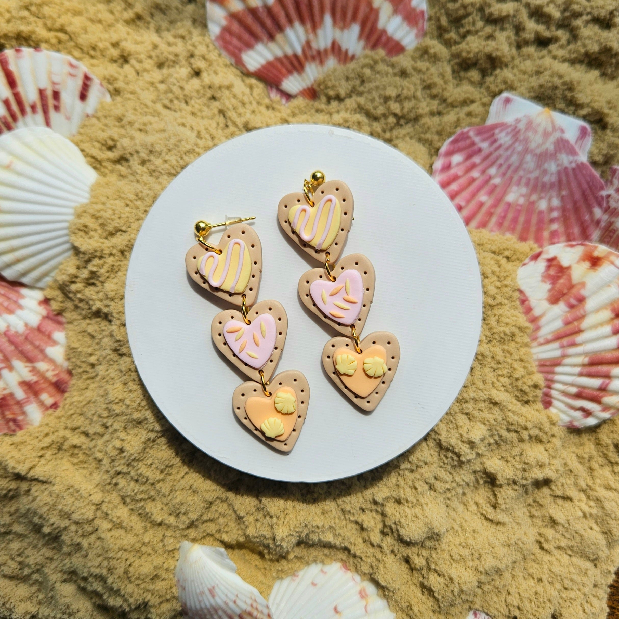 Summer Cookie Heart trio