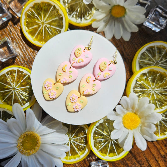 Lemonade Gradient Heart trio