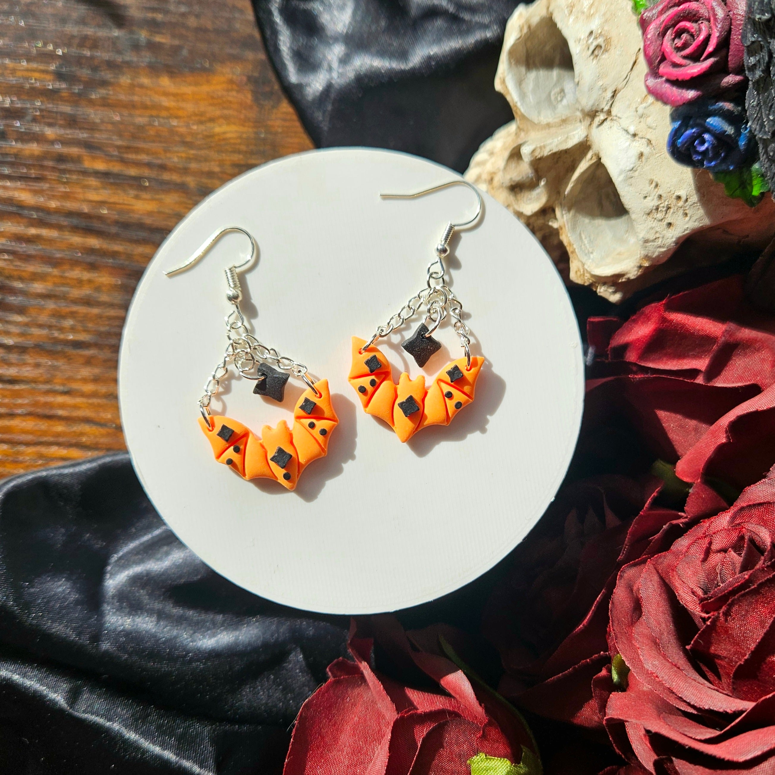 Halloween Bats Orange