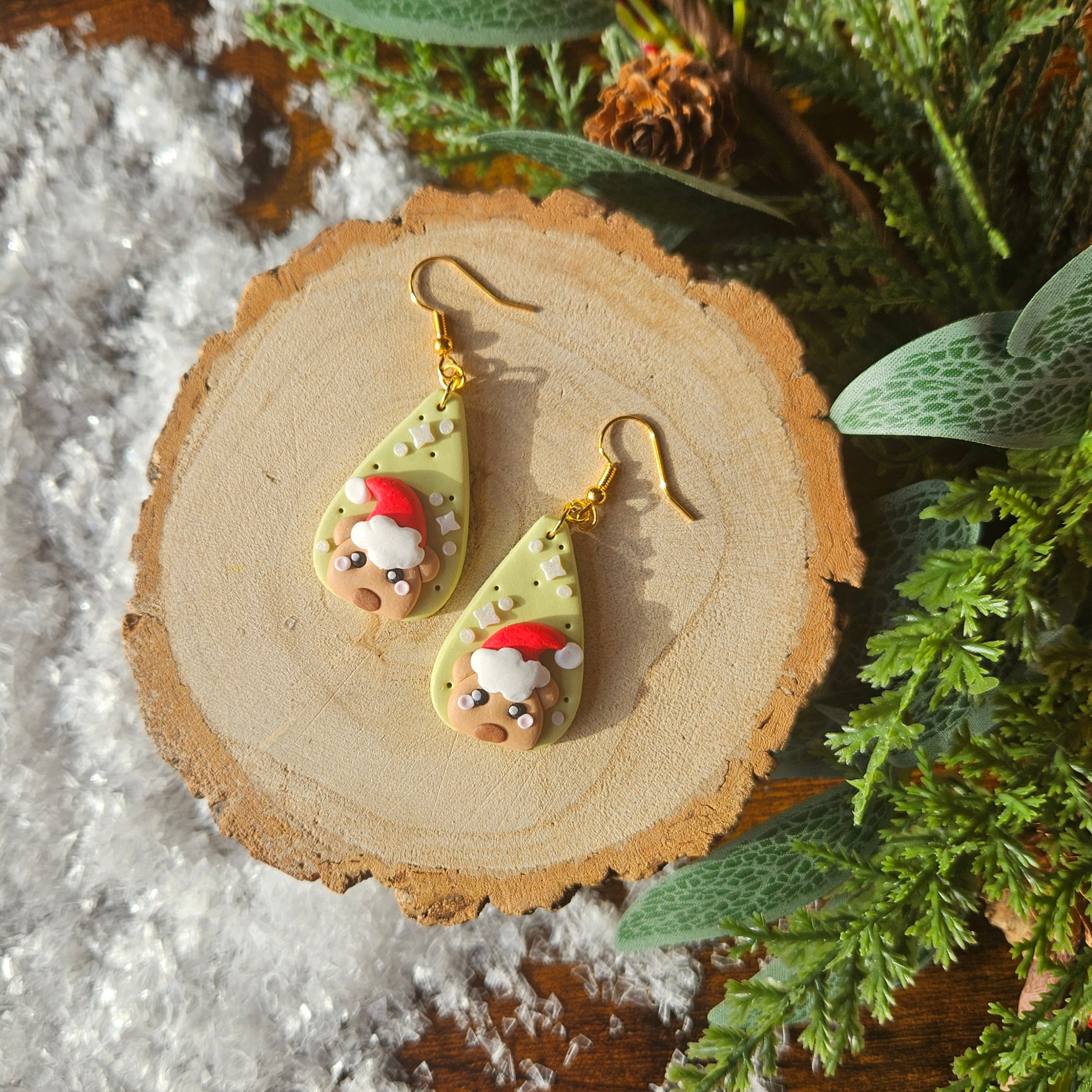 Bears wearing Santa Hats