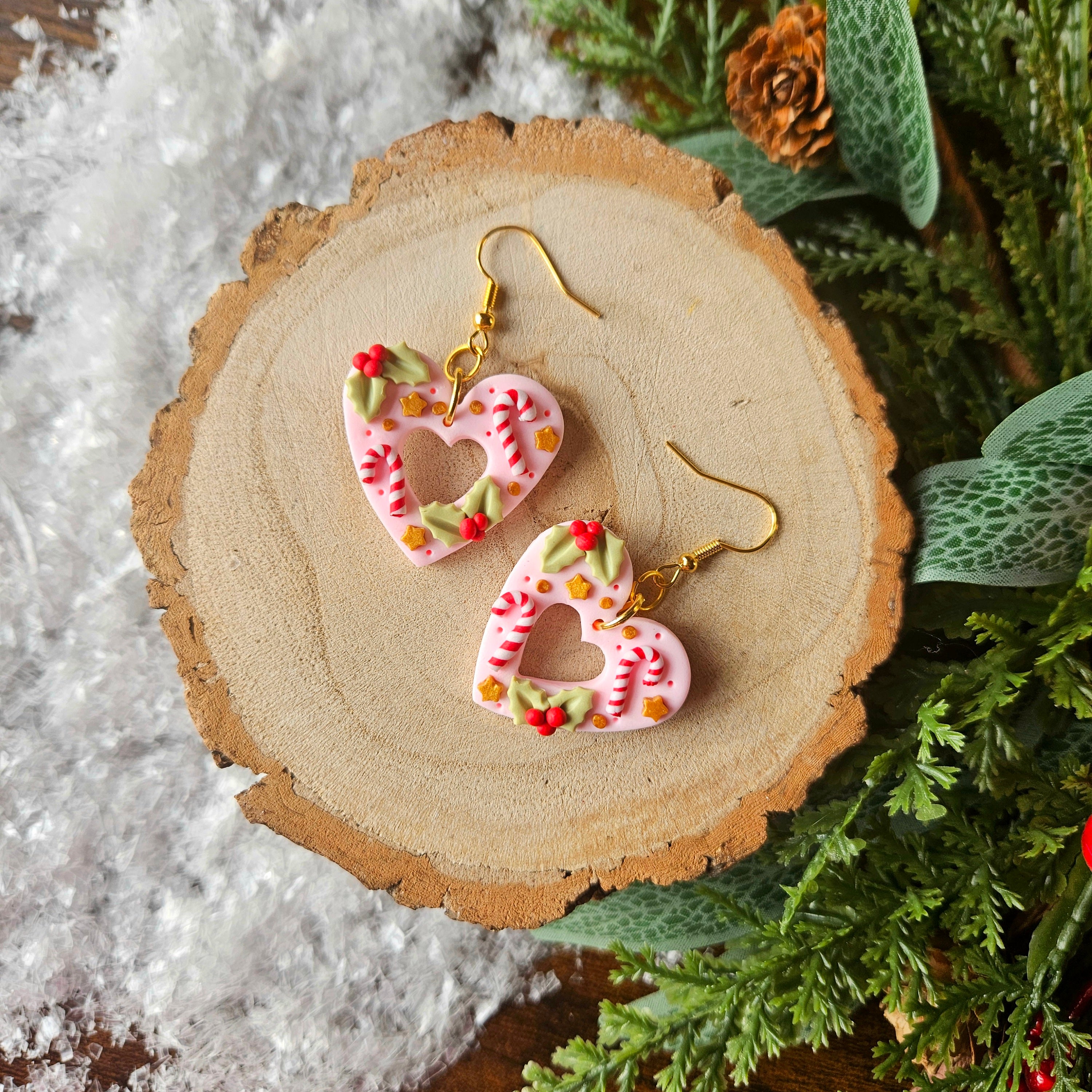 Pink Candy Cane Hearts