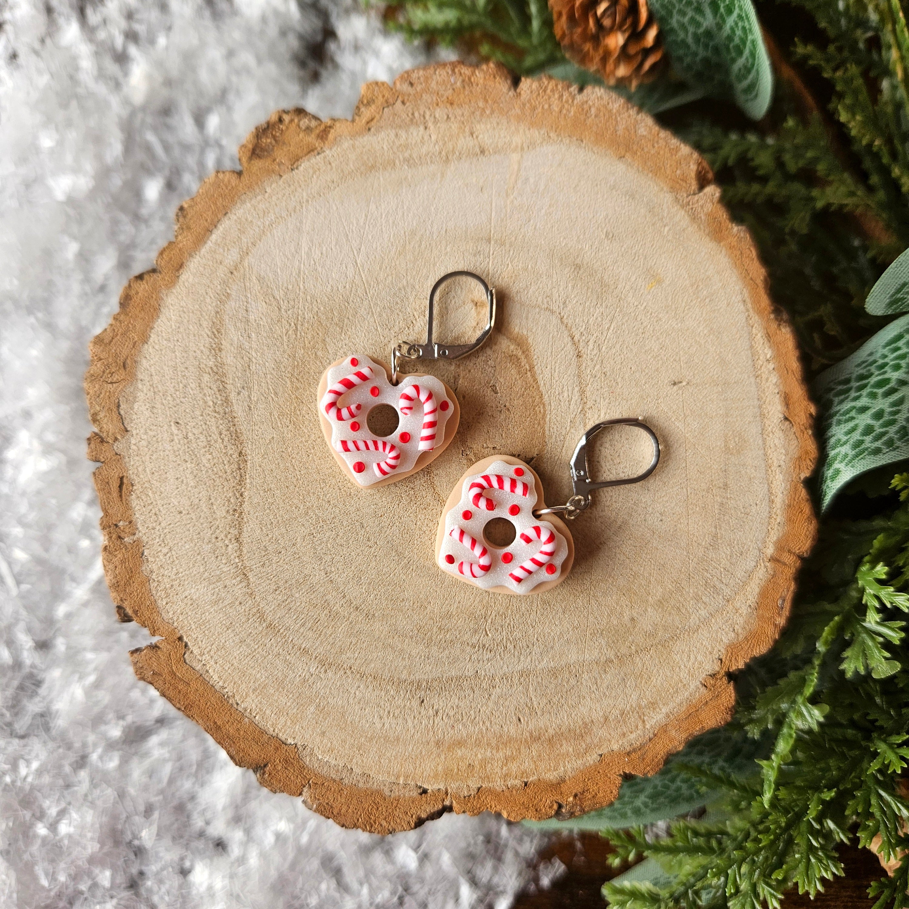Candy Cane sparkly lil Donuts