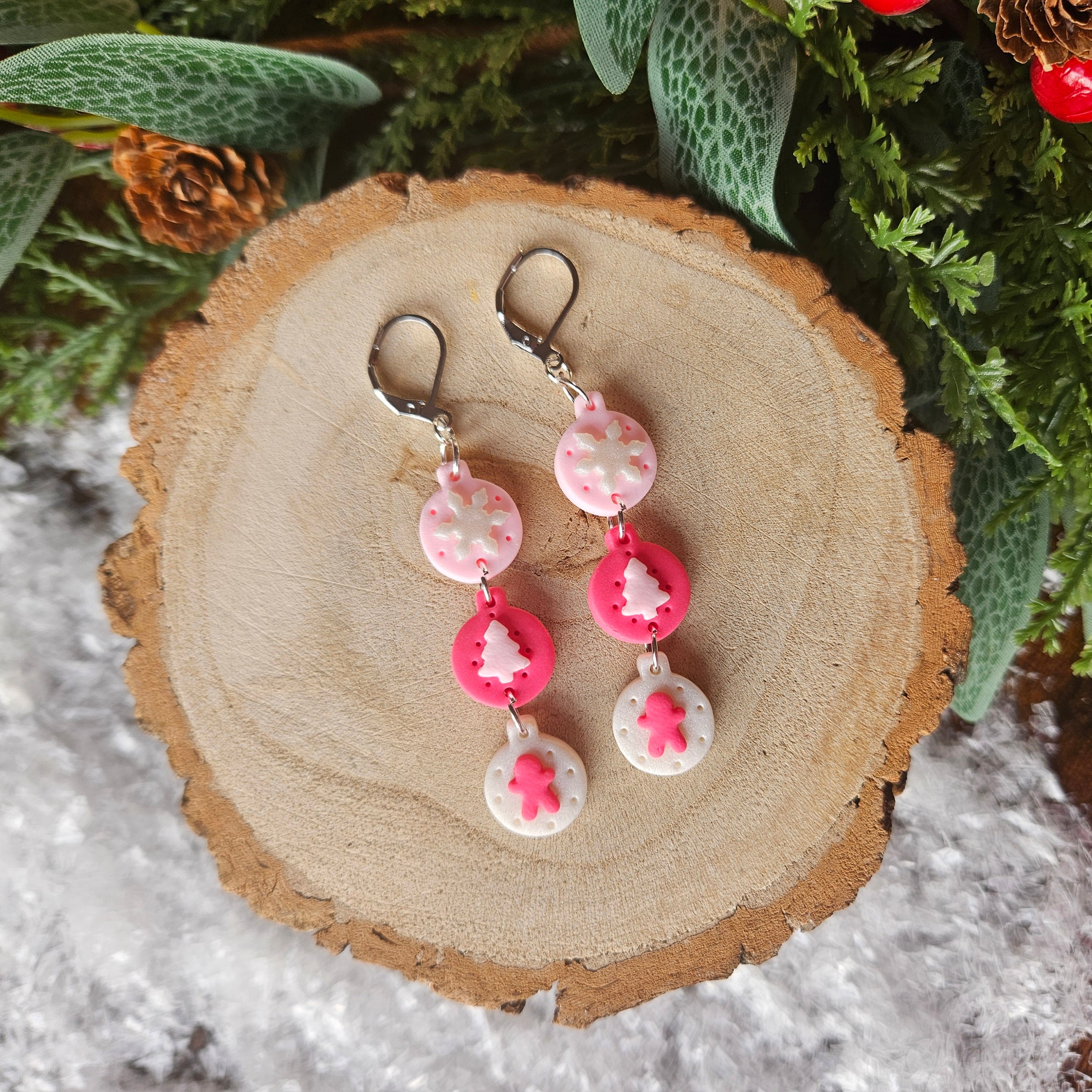Pink Baubles trio