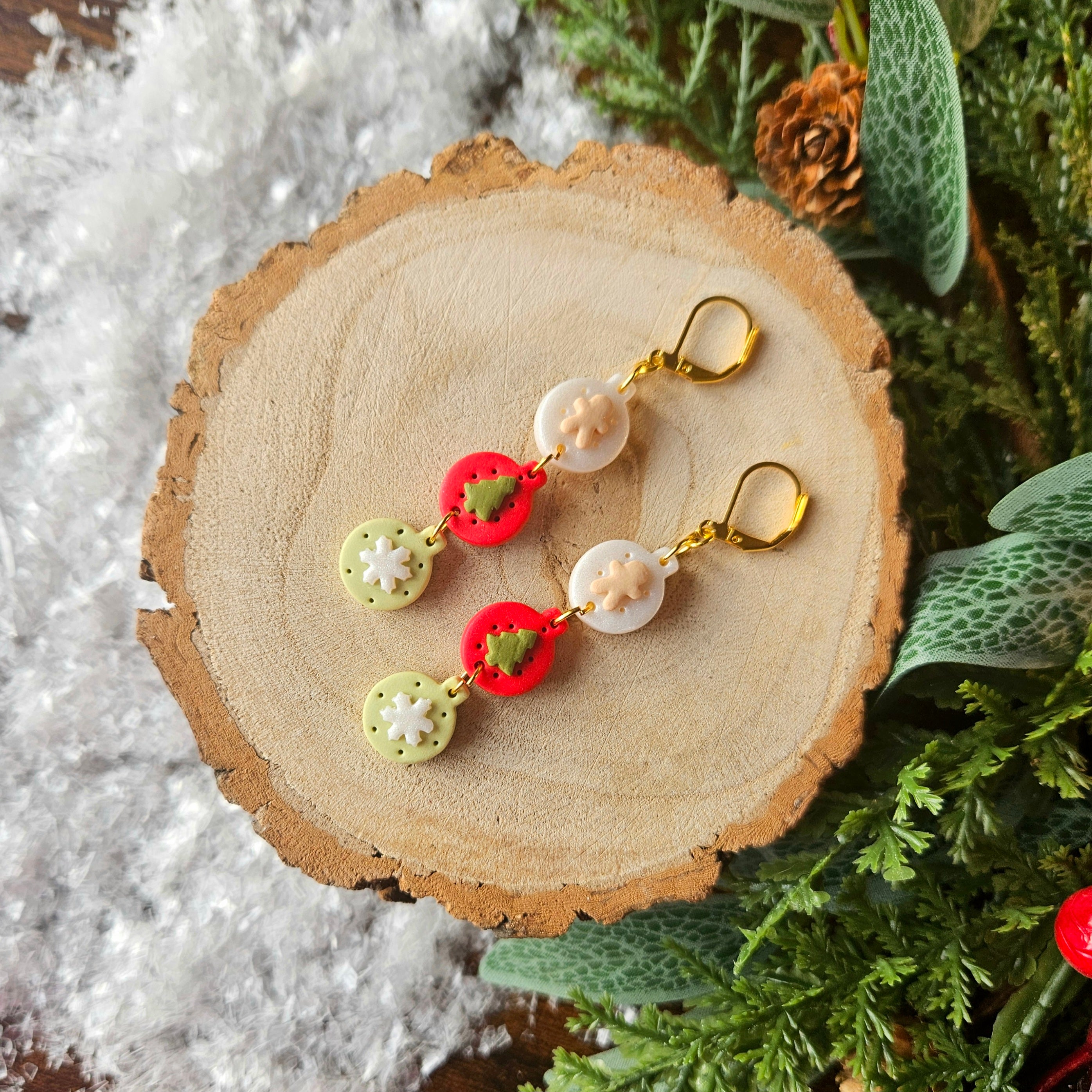 Bauble trios - Christmas Colours