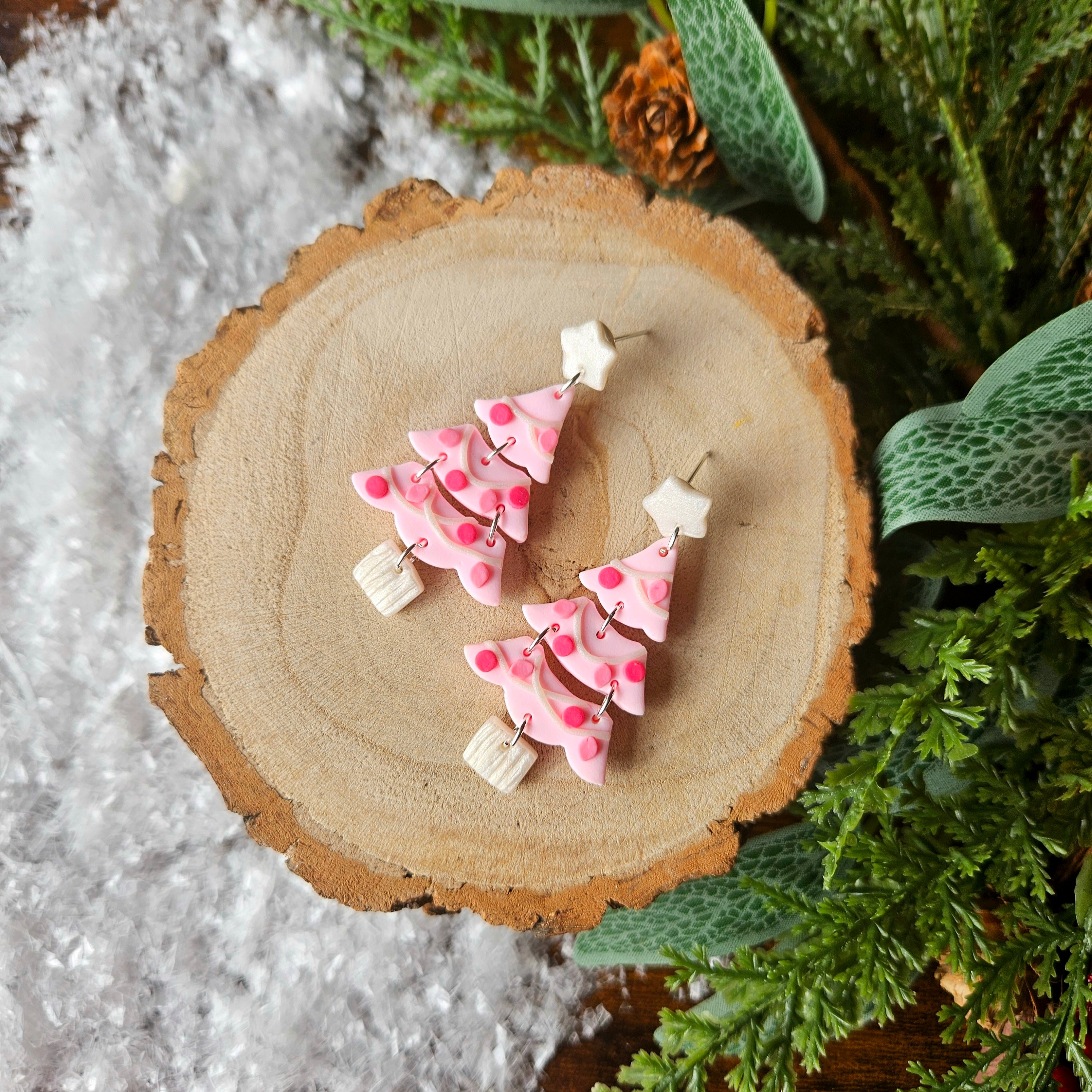 Pink Christmas trees