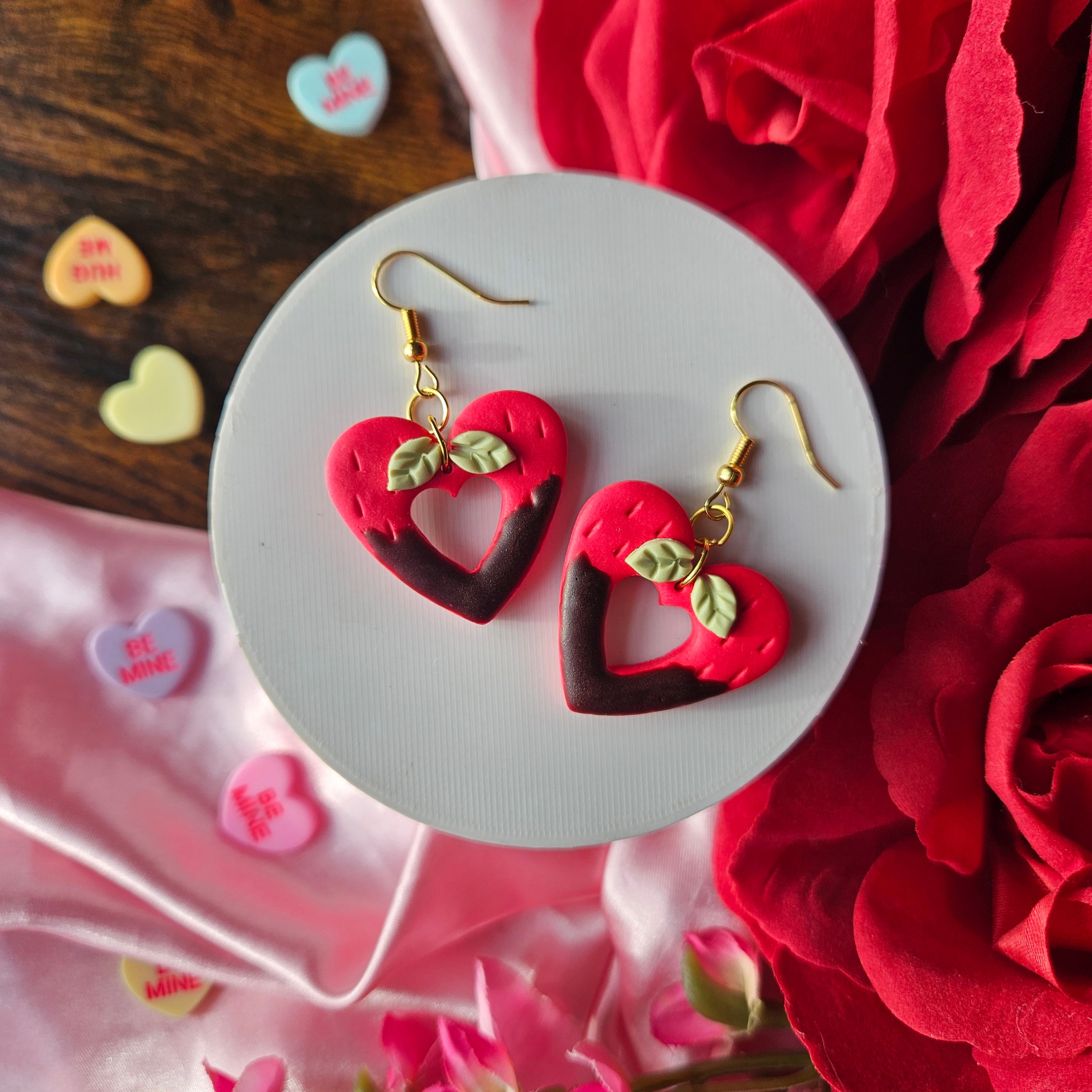 Chocolate covered Strawberry Hearts