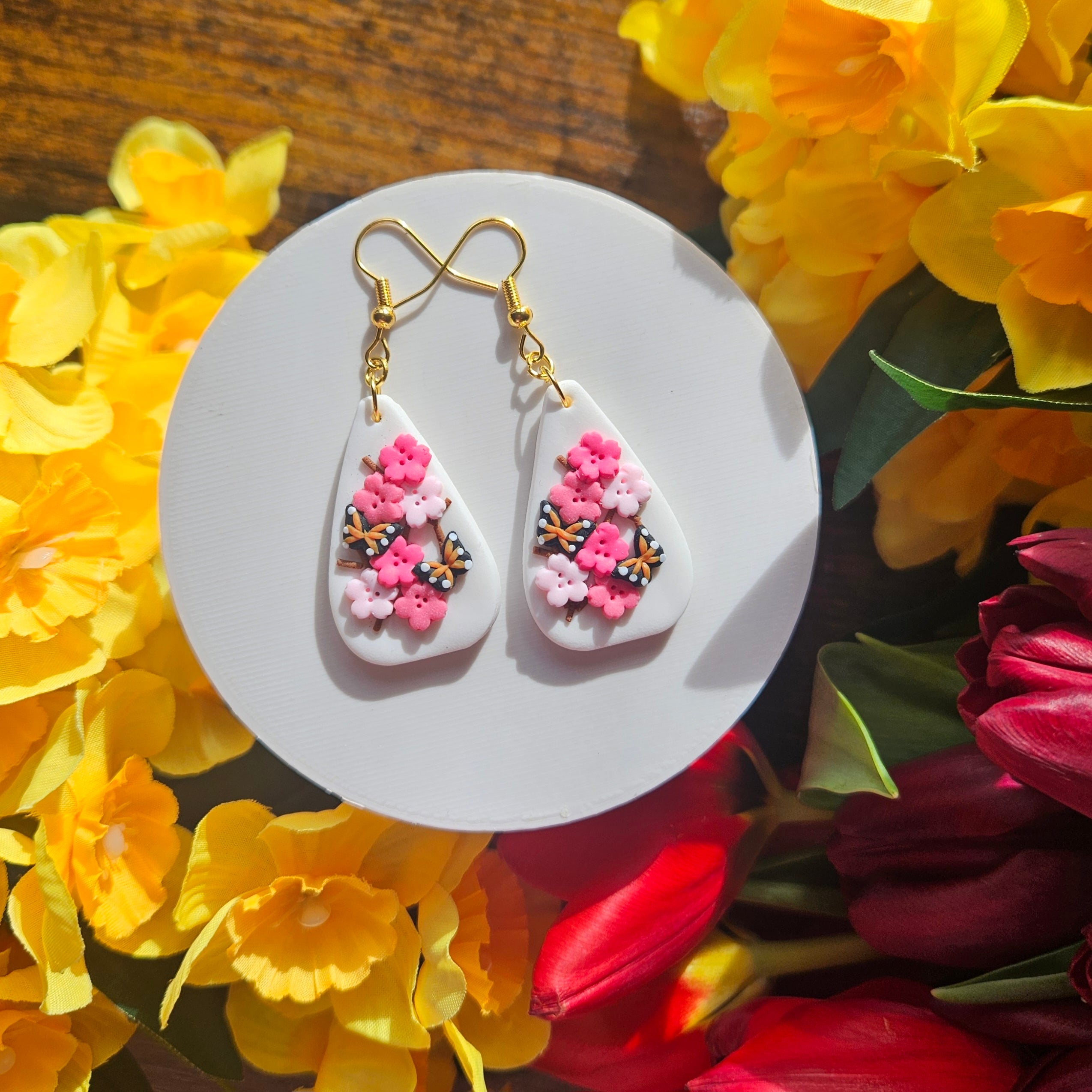 Spring Butterfly Sakura Droplets