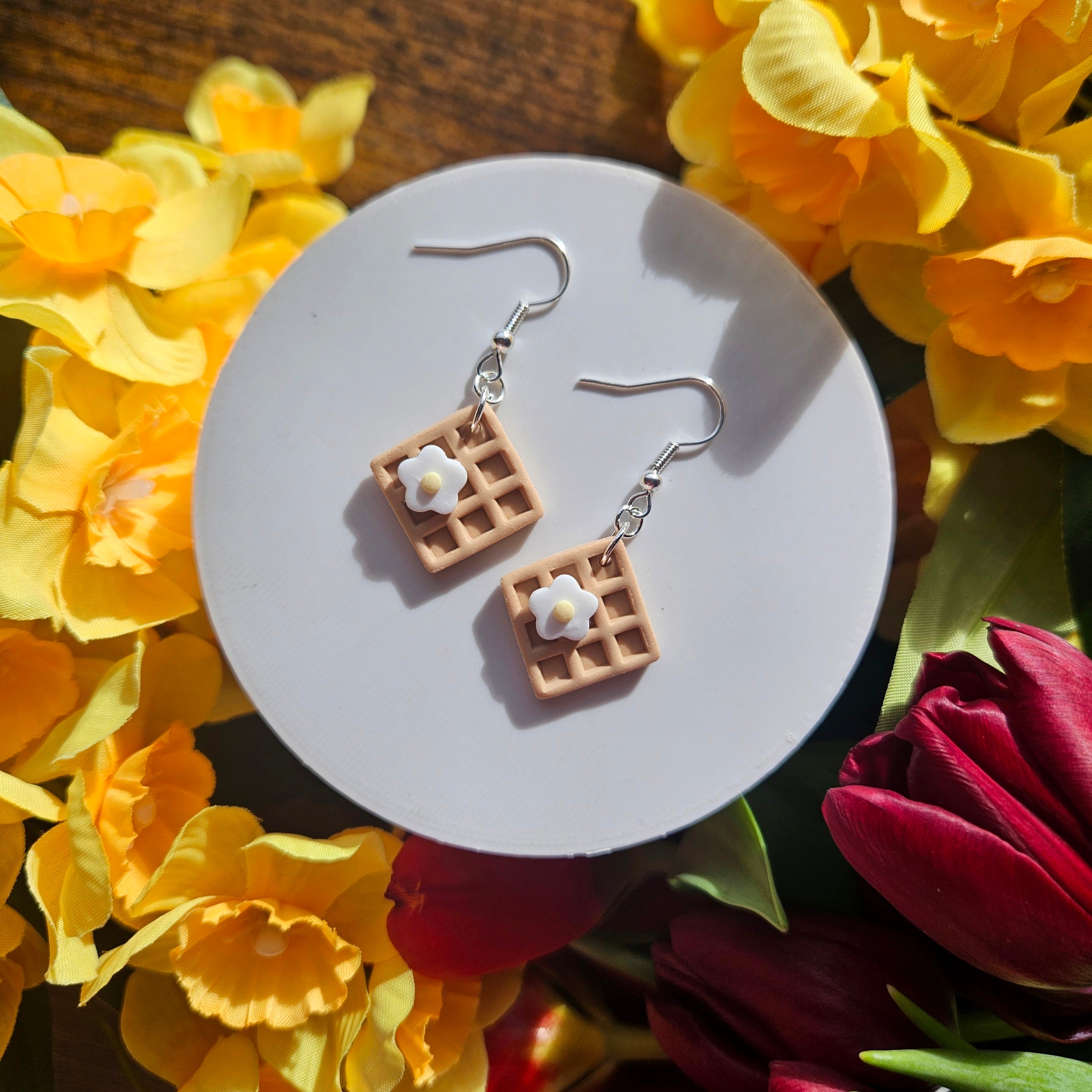 Spring Daisy Waffles