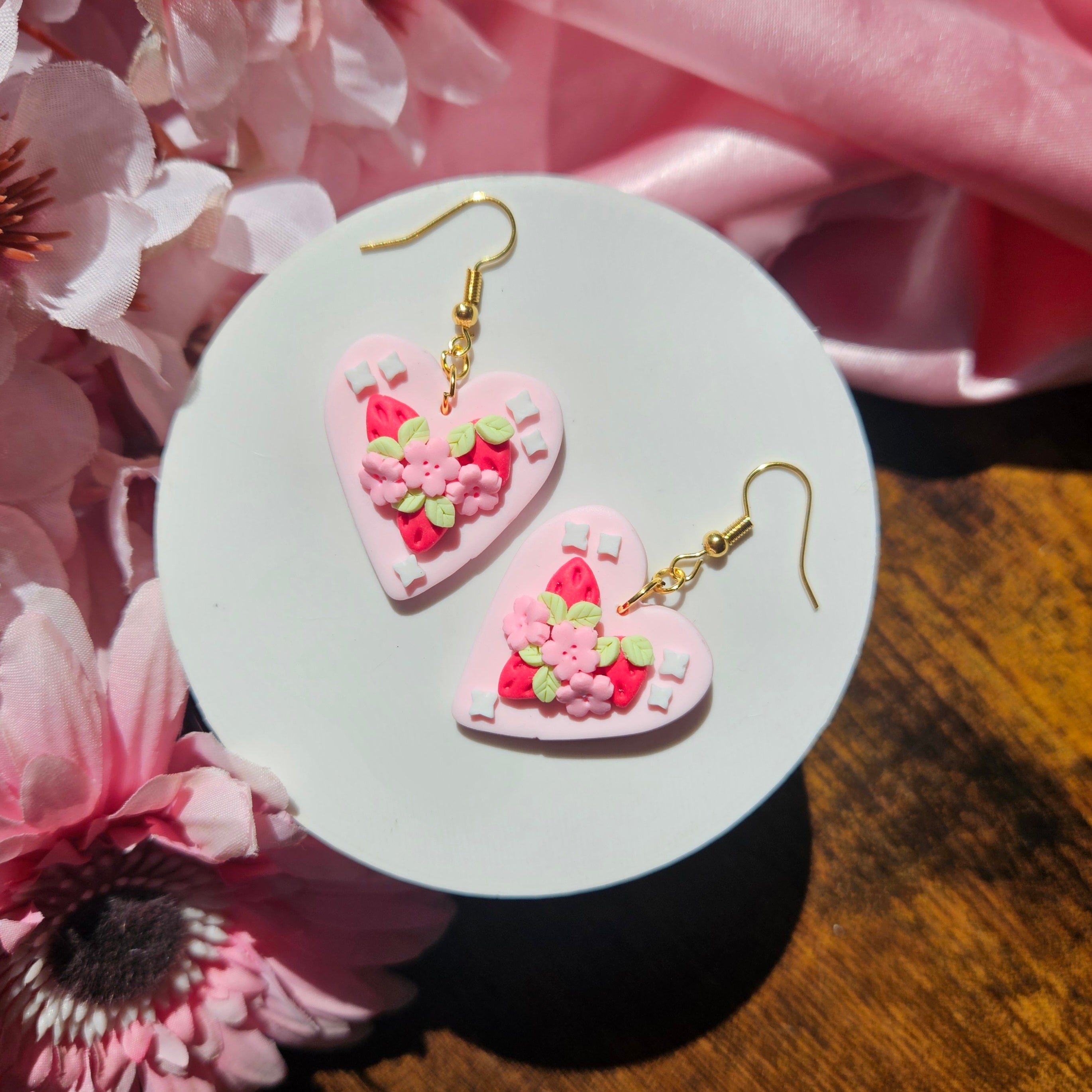 Strawberry Blossom Hearts