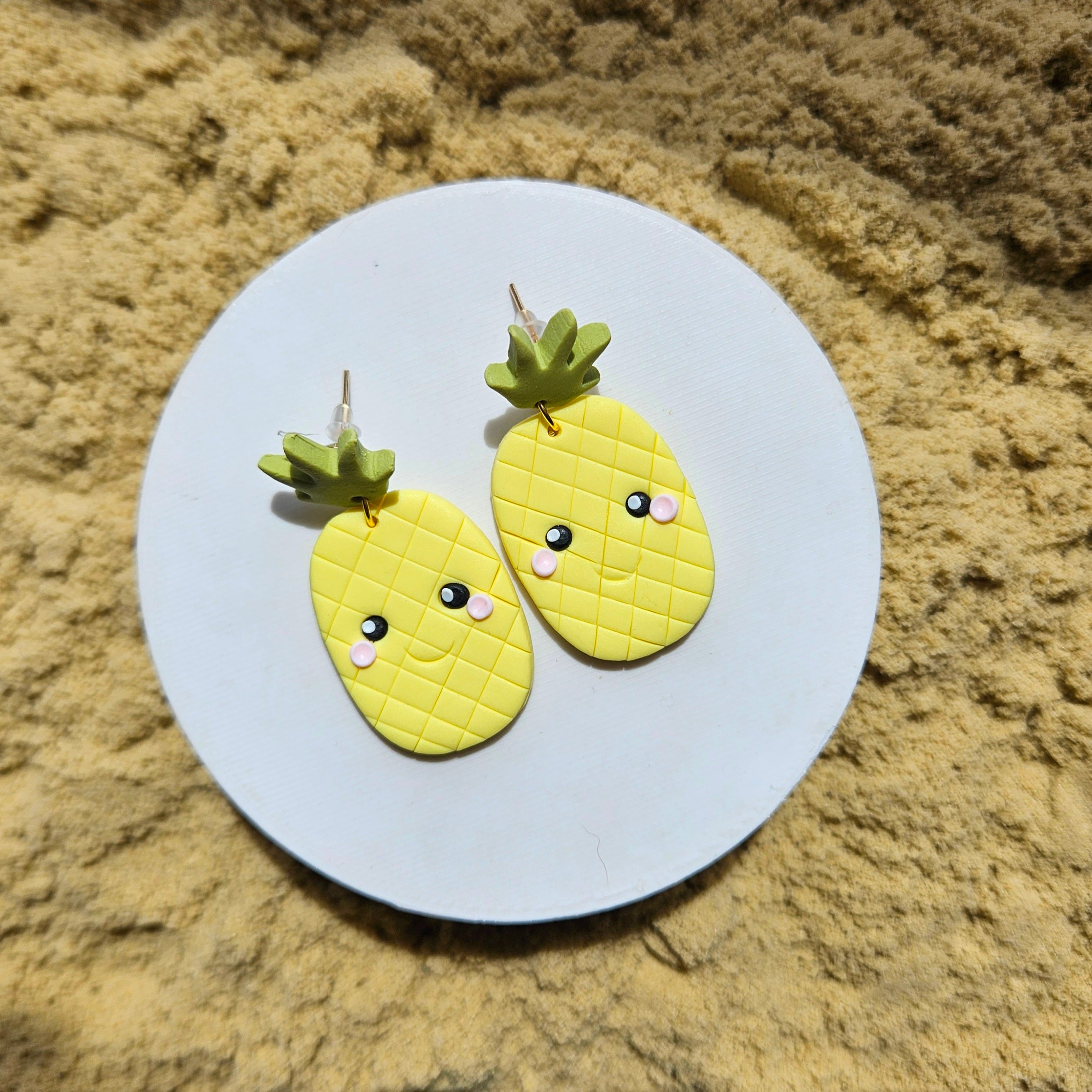 Pineapple studs with Faces