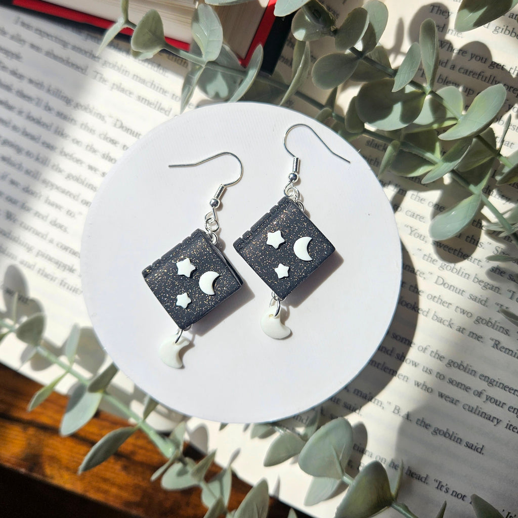Nights Sky- Book Dangles ( Glow in the dark)
