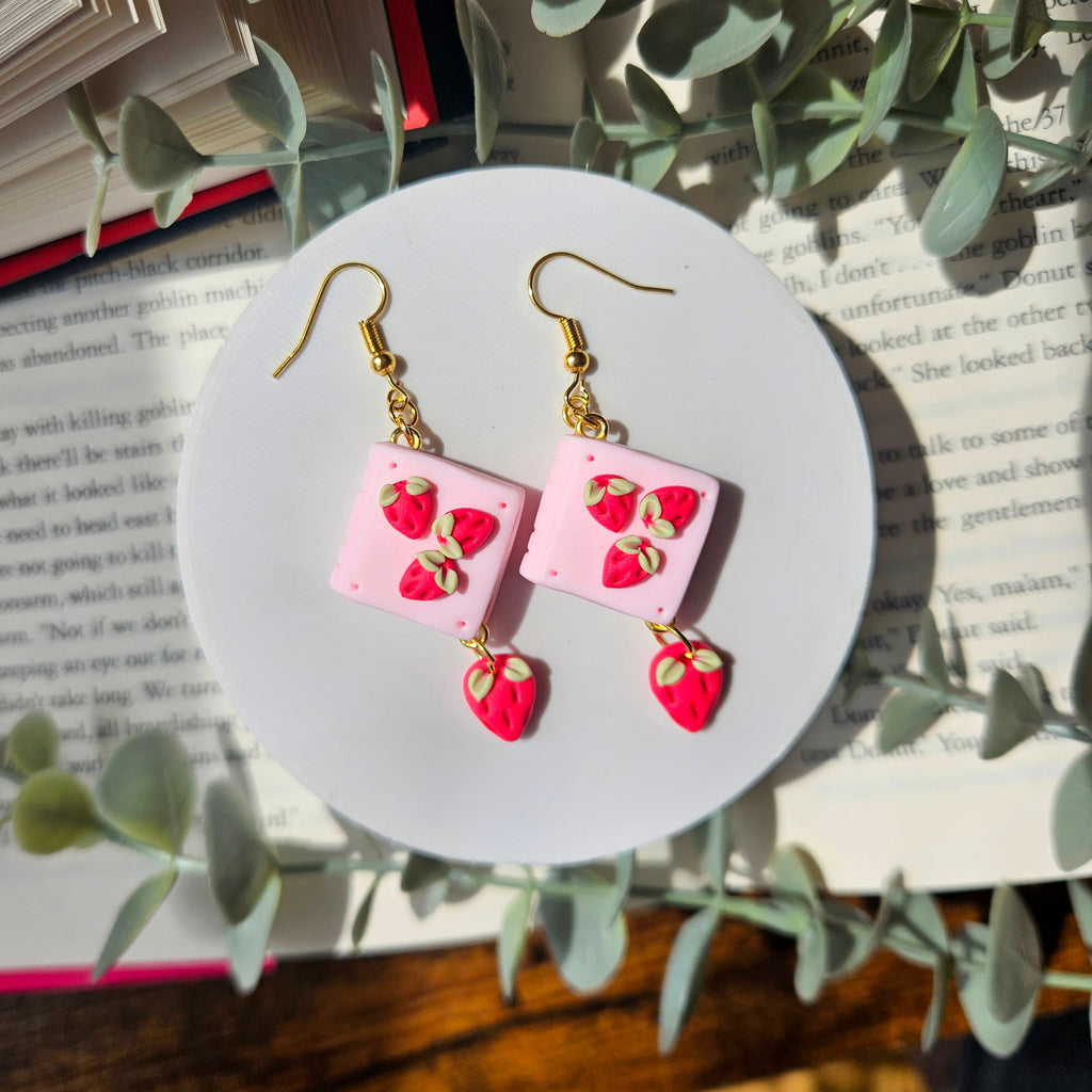Strawberry - Book Dangles
