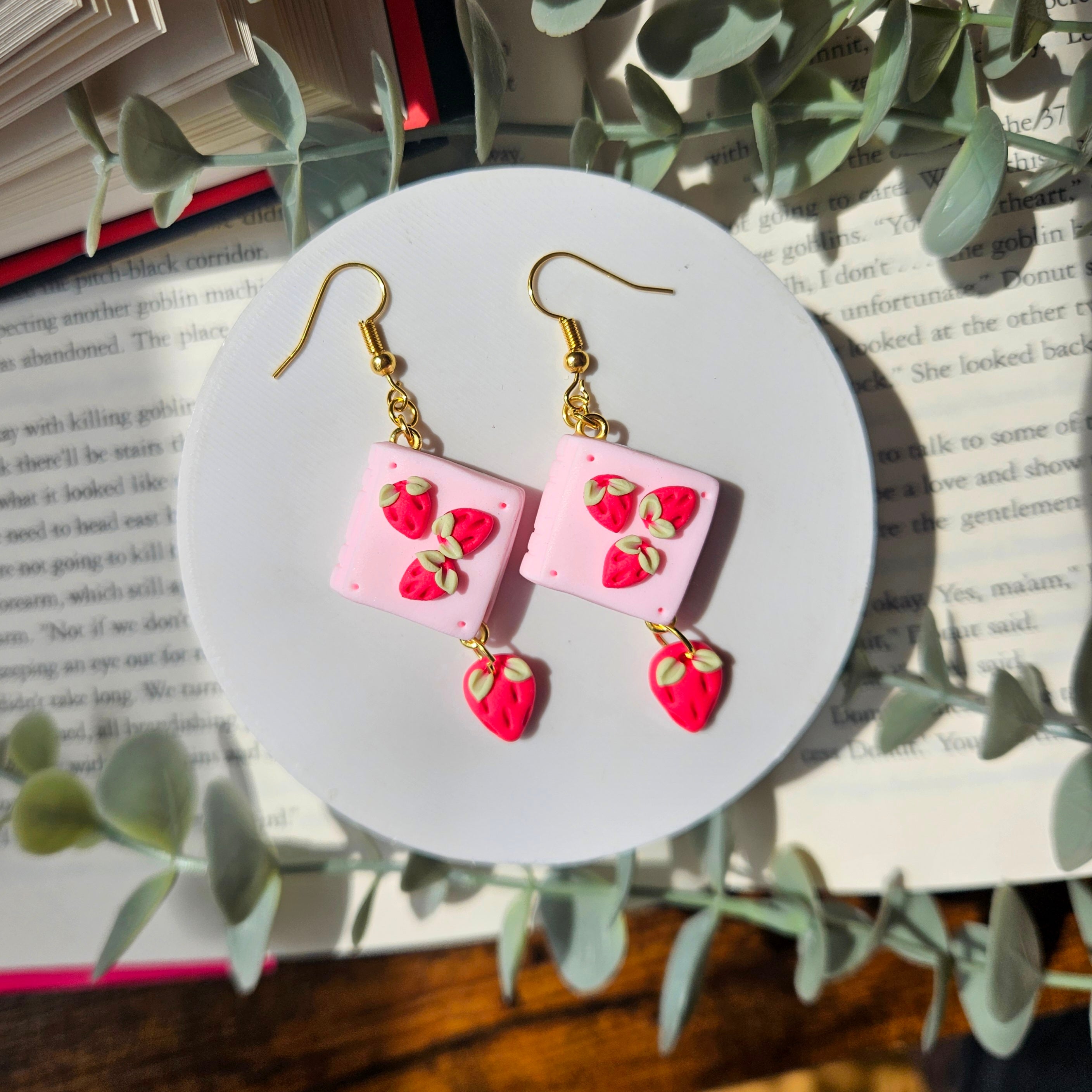 Strawberry - Book Dangles