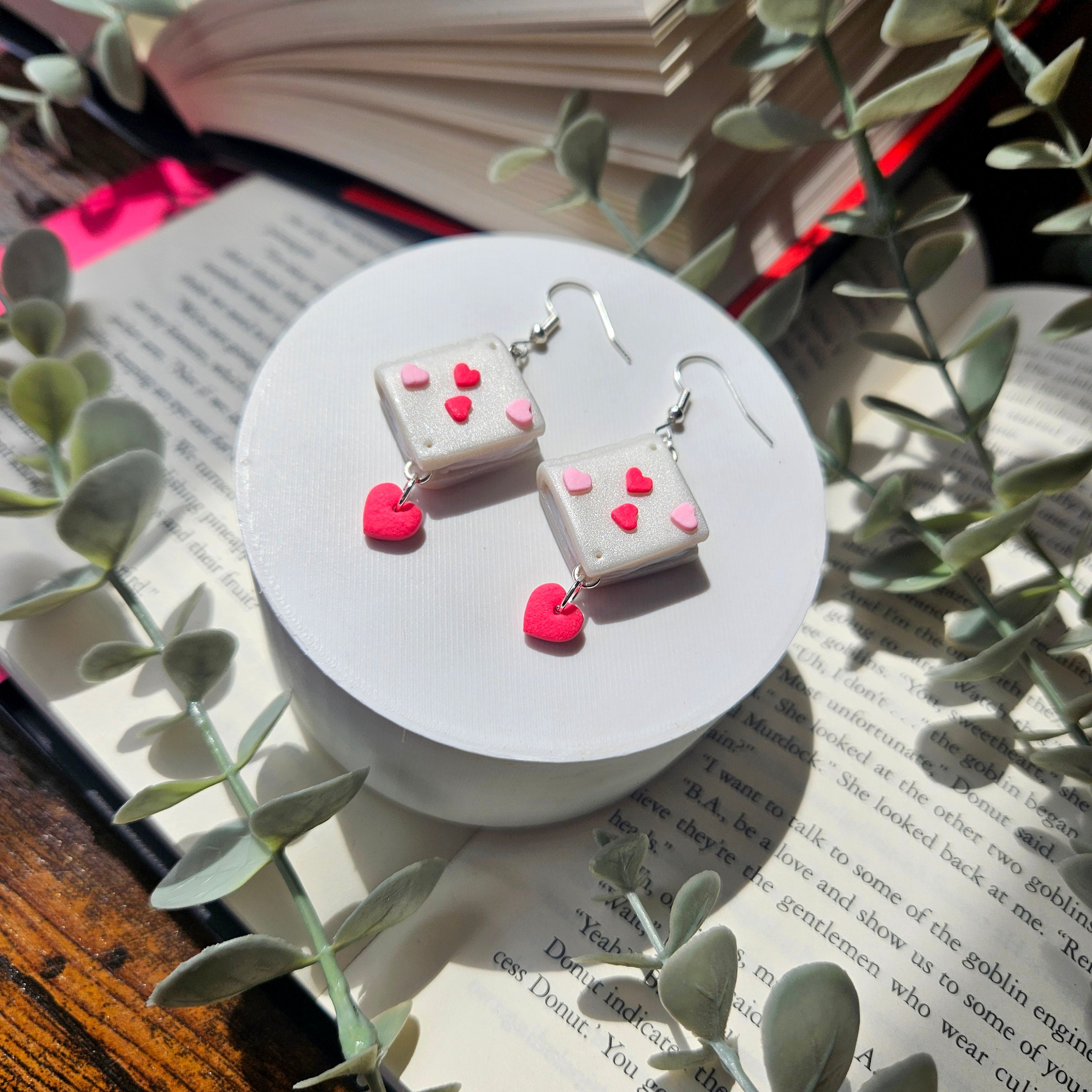 Hearts - Book Dangles