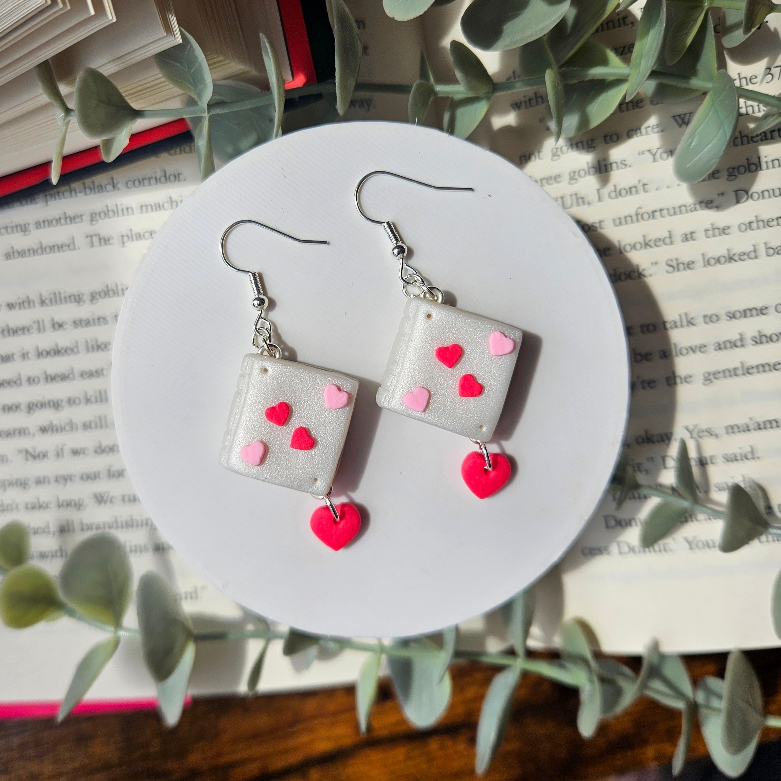 Hearts - Book Dangles