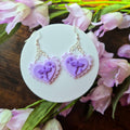 Purple Dragon Lace Hearts