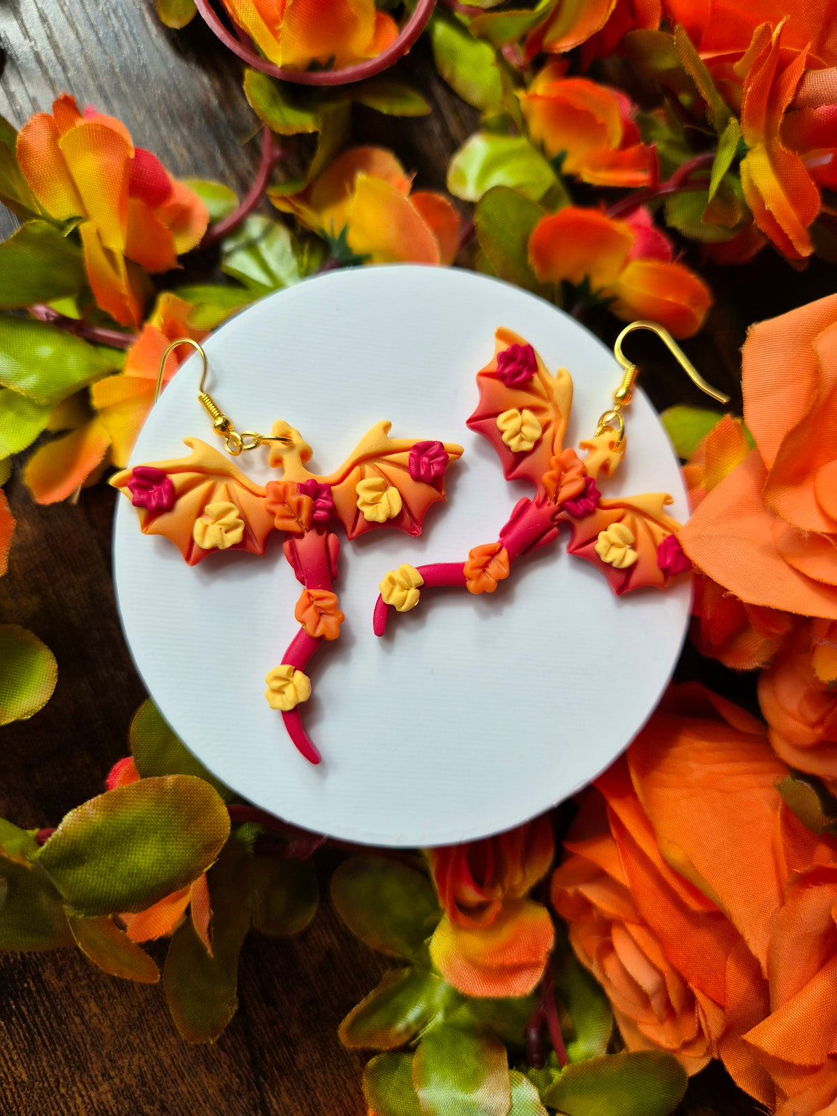Falling Leaves Autumn Dragon