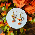 Sparkly Pumpkin Hearts with Dangle
