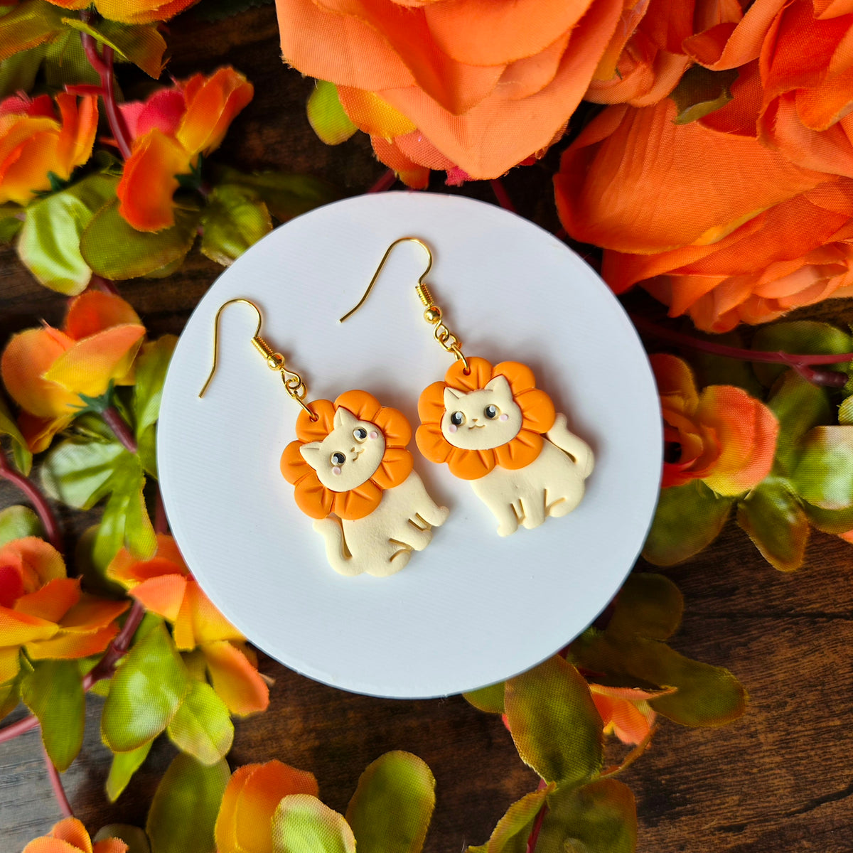 Autumn Flower Cats