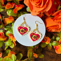 Autumn Sunflower Lace Hearts