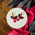 Halloween Rose Bat Dangles