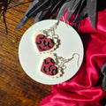 Halloween Bats Lace Hearts