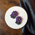 Cat in Purple Flowers(OOAK)