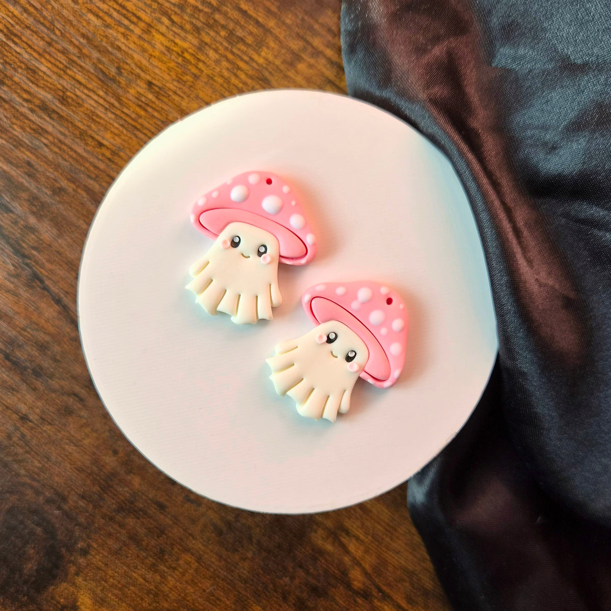 Dark Pink Mushroom Ghost (OOAK)