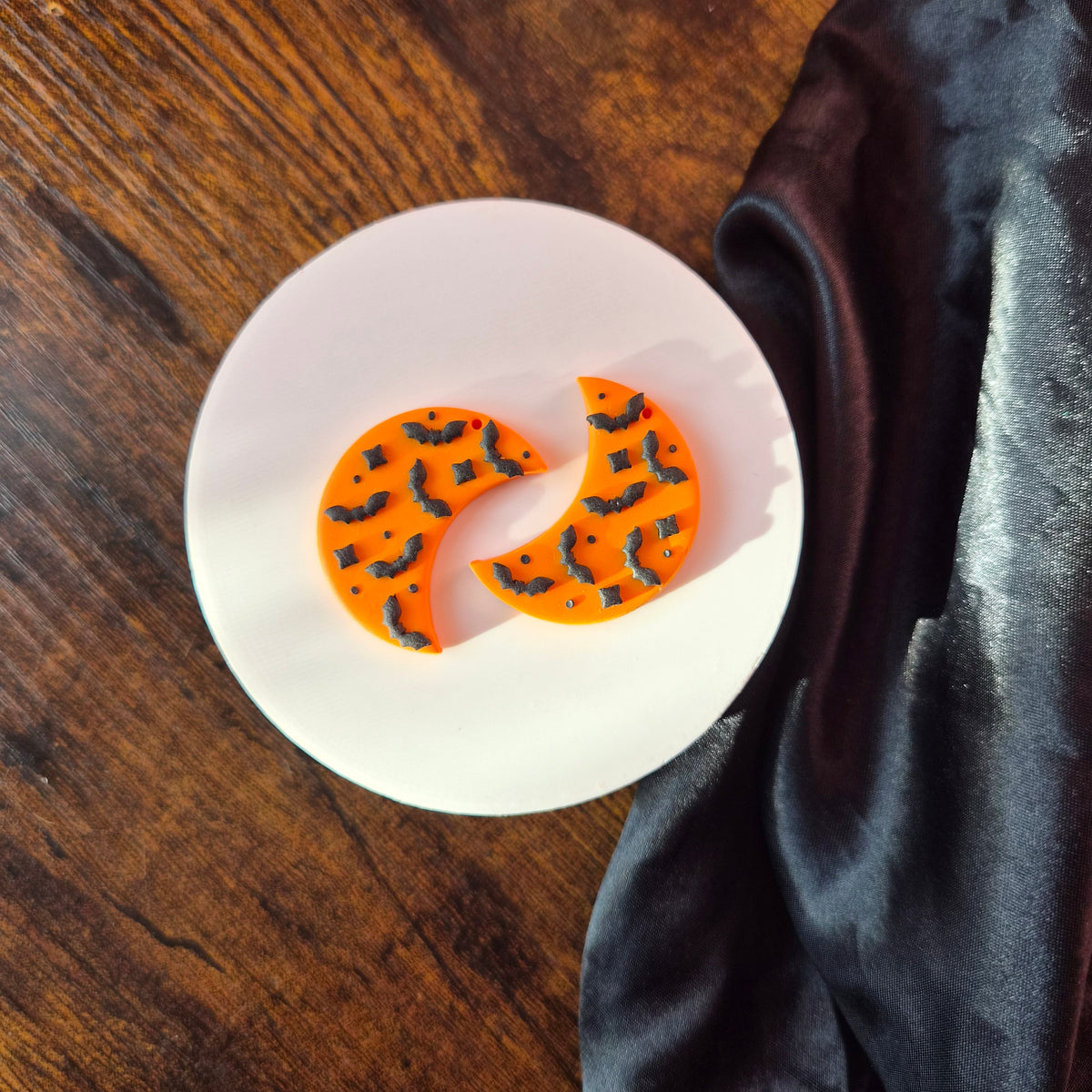 Orange Bat Moons (OOAK)