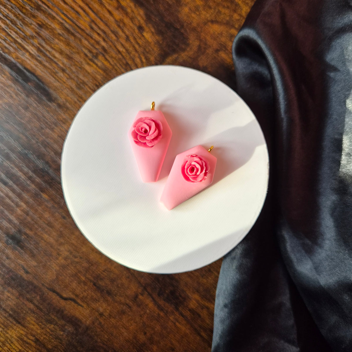 Pink Rose Coffins (OOAK)