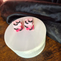 Pink Bats Book stack earrings (OOAK)