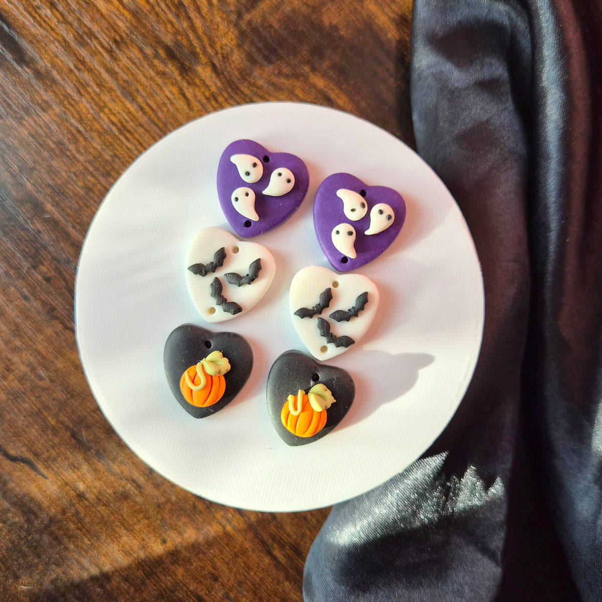 Halloween Heart Trio (OOAK)