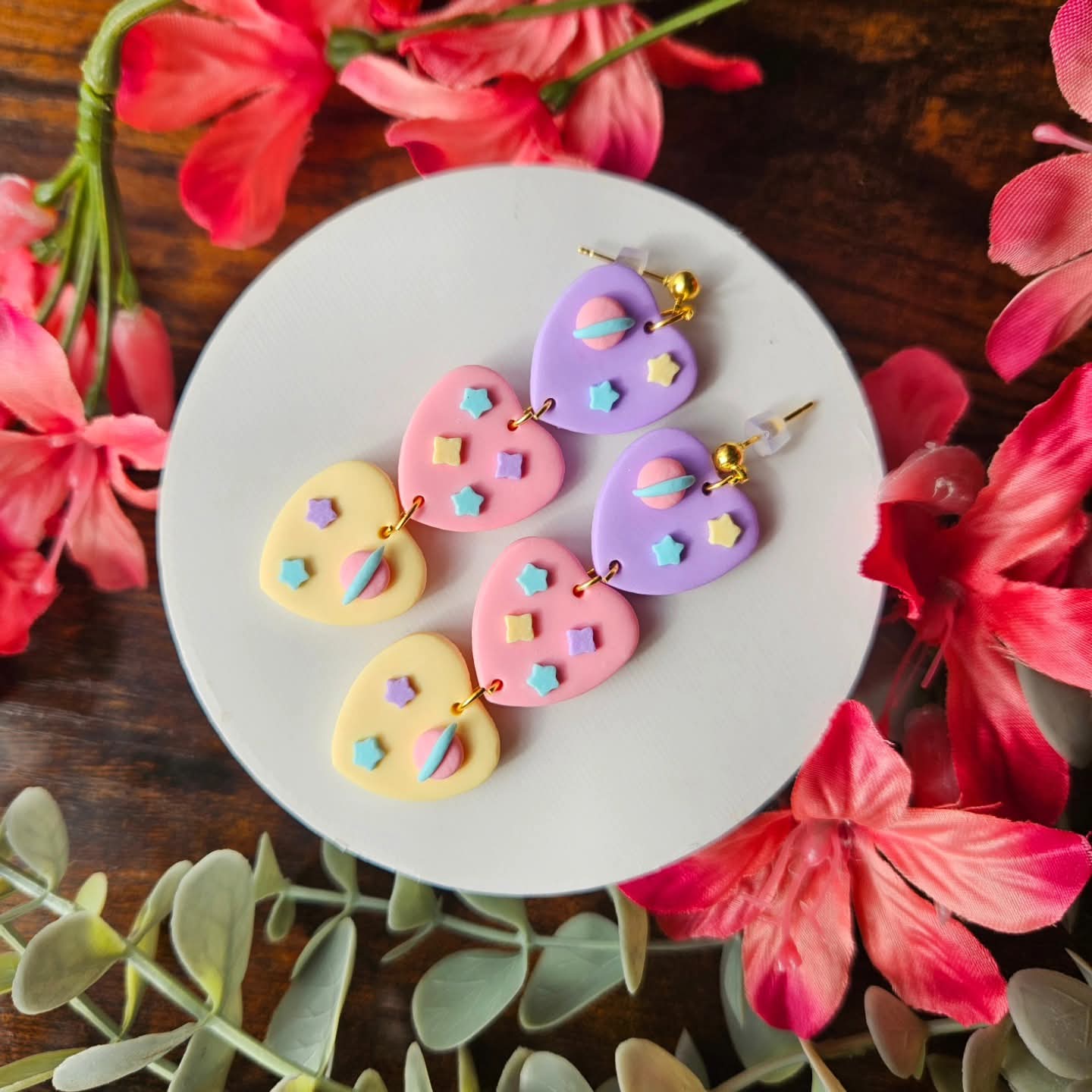 Pastel Galaxy Heart Trio