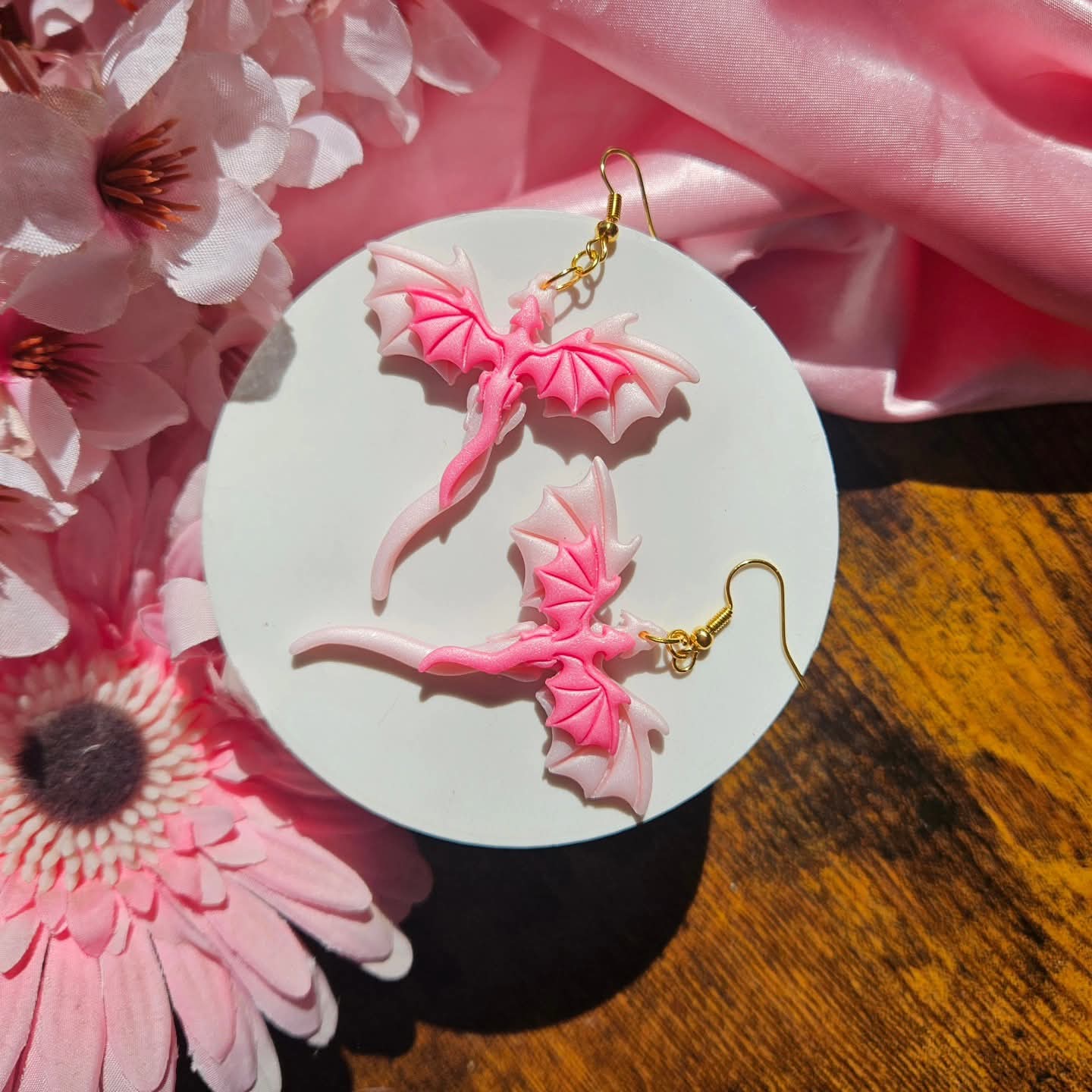Sparkly Pink Duo Dragons