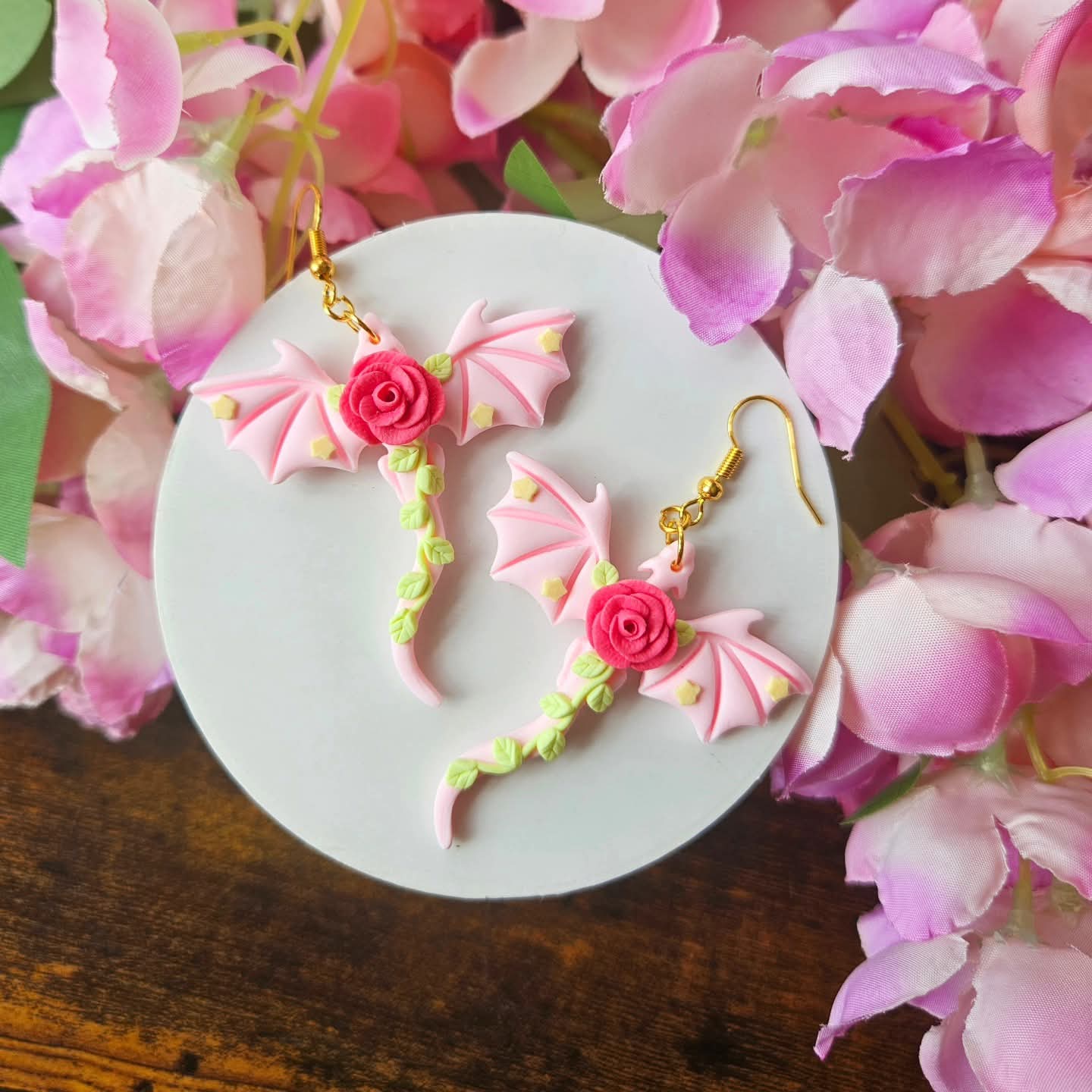 Pink Rose Dragons