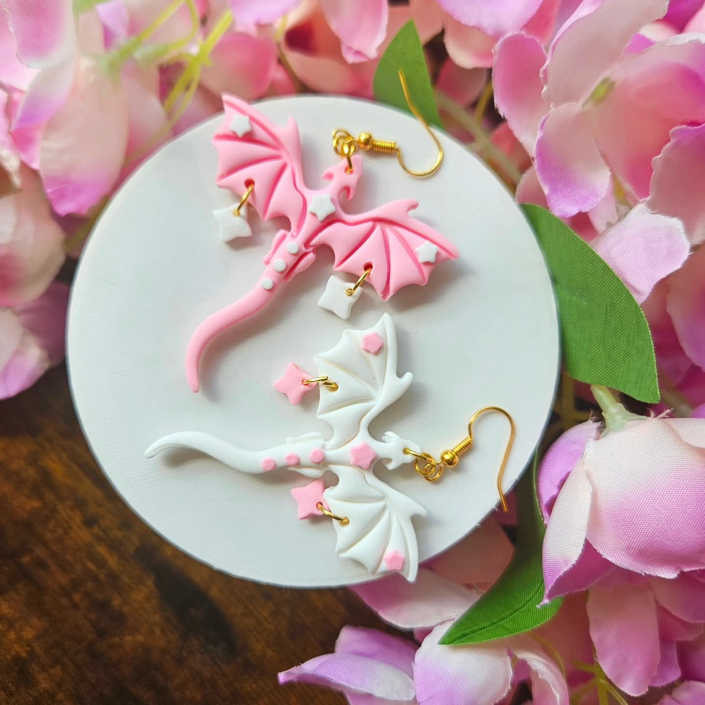 Pink & White Dragons