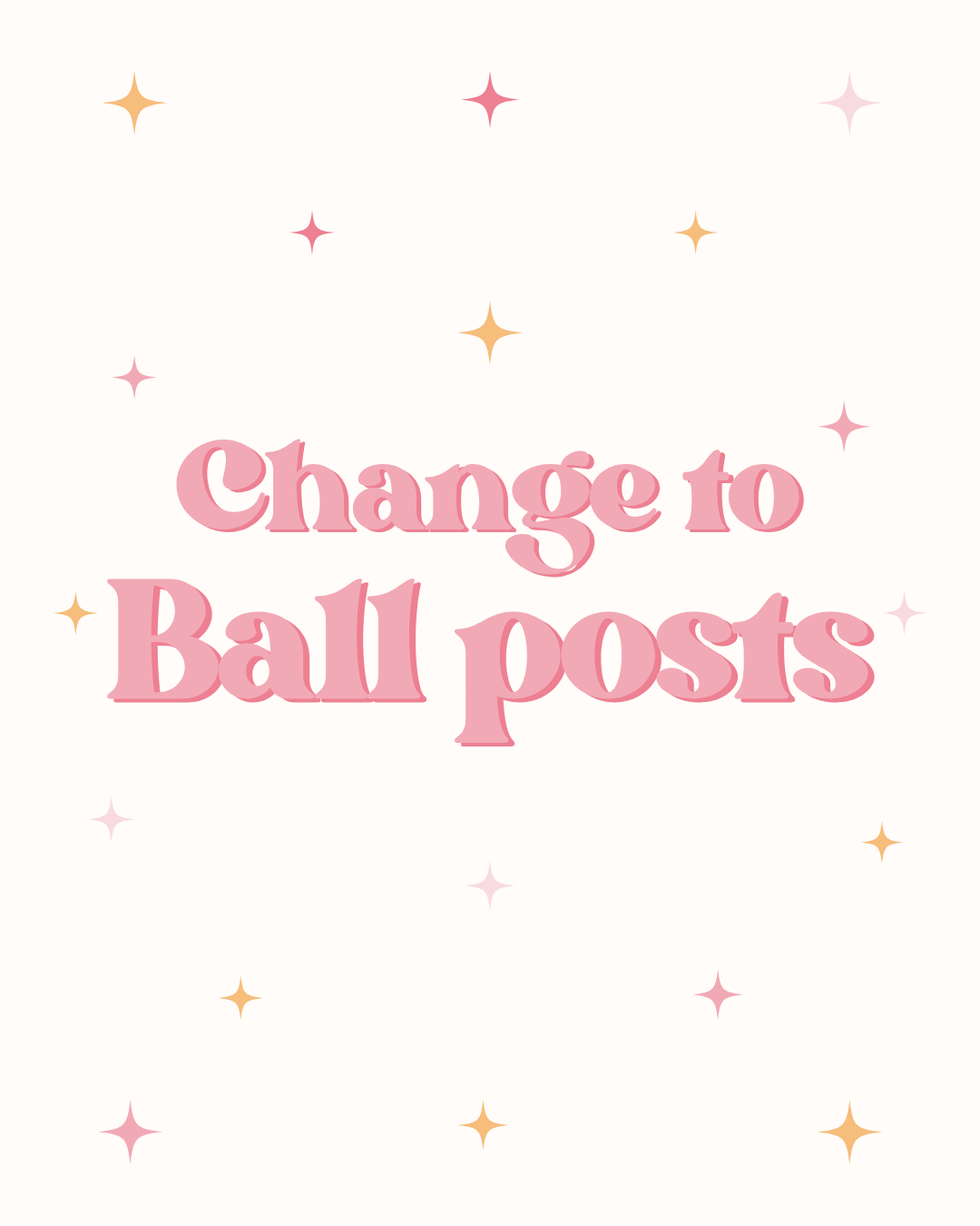 X Ball posts