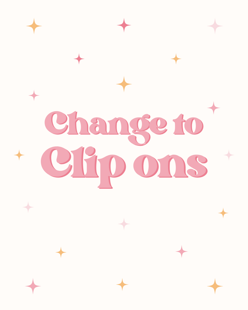 X CLIP ON EARRINGS