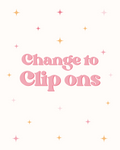 X CLIP ON EARRINGS