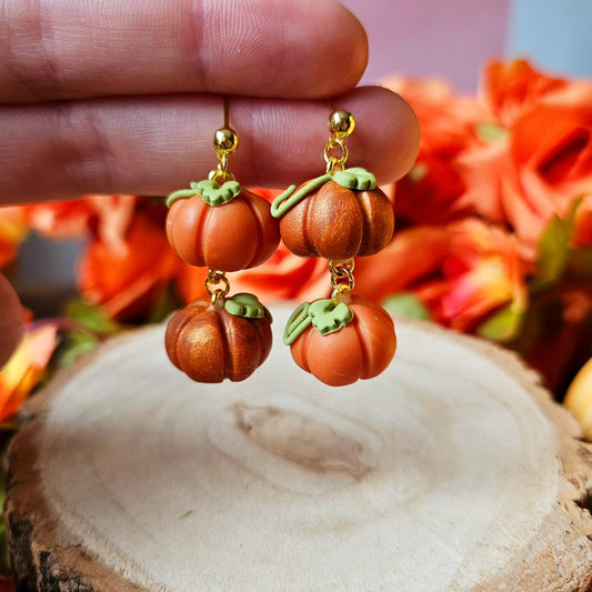 Pumpkin Duo Dangles