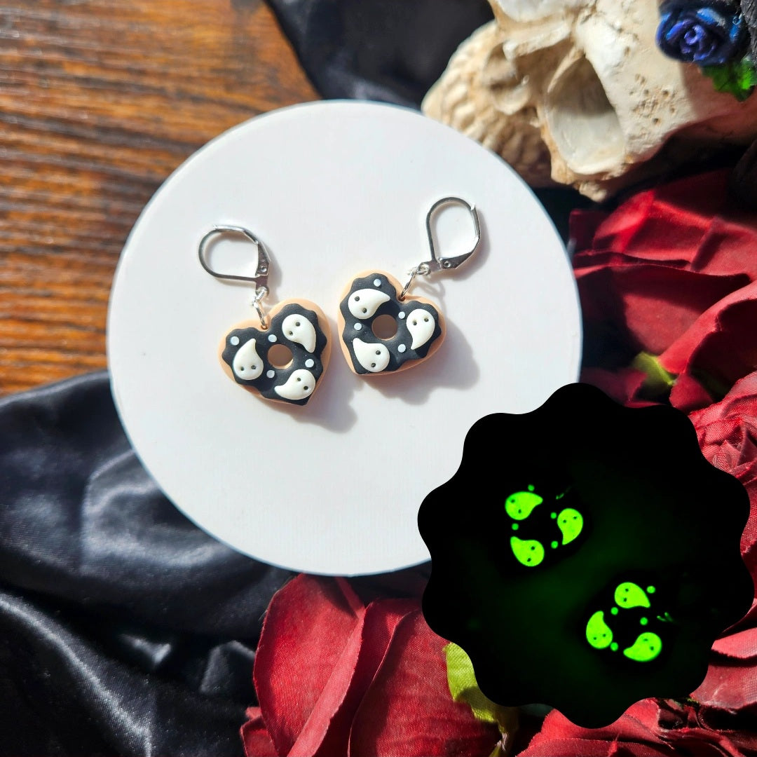 Ghost heart cookies