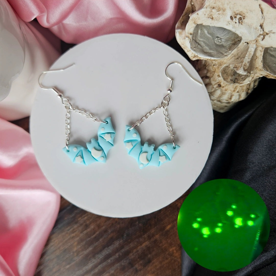 Blue with White accents Bats