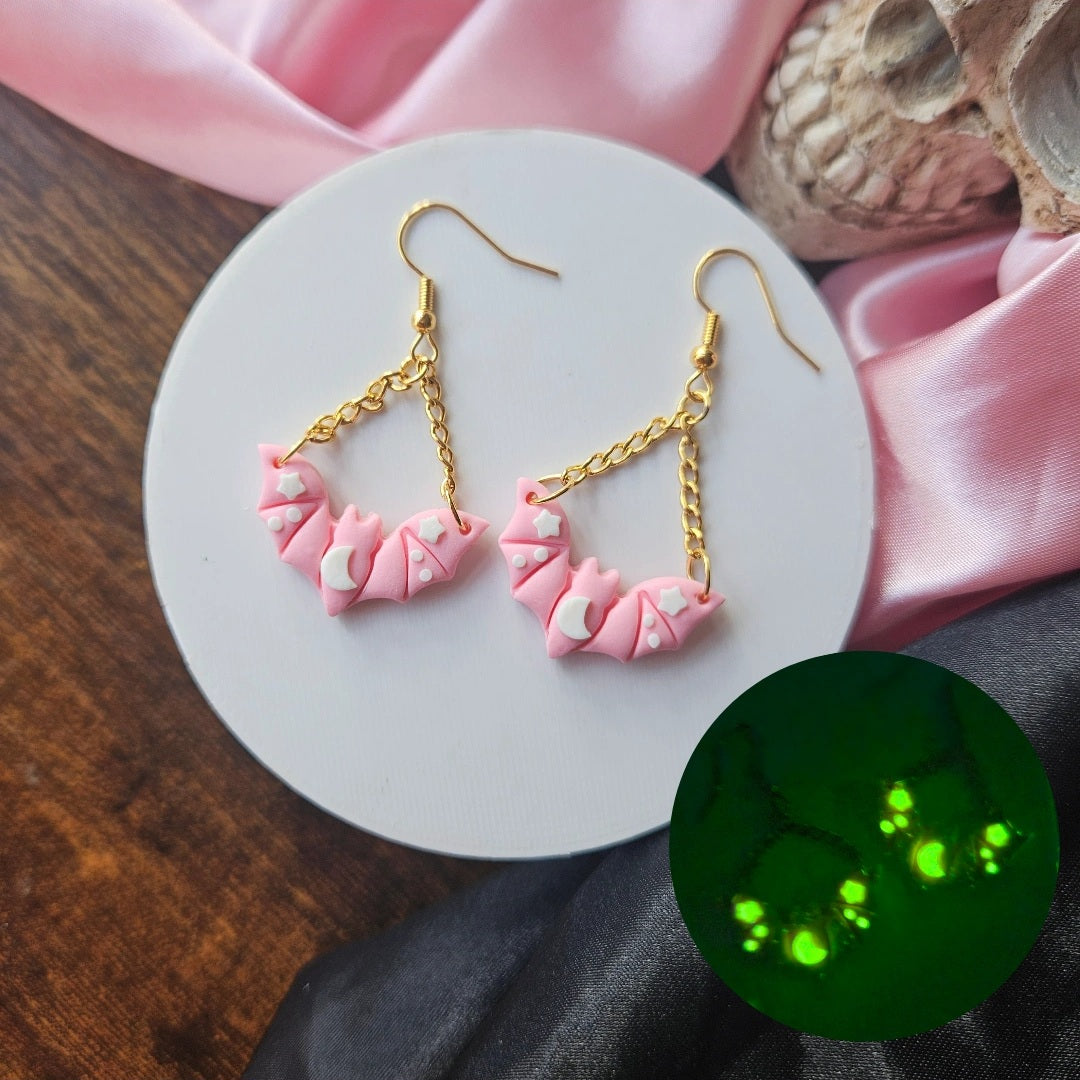 Pink with white accents Bats