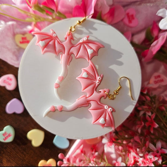 Sparkly Hearts valentines Dragons