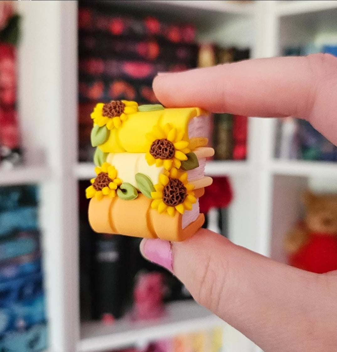 Sunflowers - Book stack/Photo Holder
