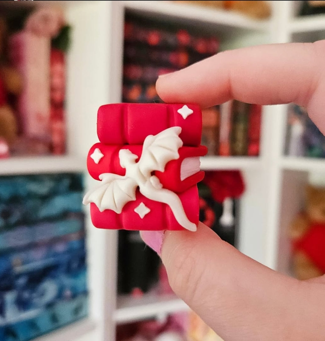 Red Dragon - Book stack/Photo Holder